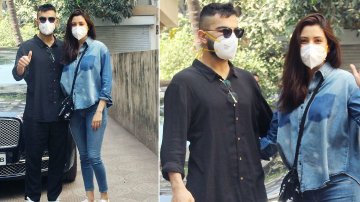 Virat Kohli And Anushka Sharma Snapped Visiting A Clinic For The First Time Post Delivery