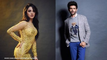 Kiara Advani Blushes When Kartik Aaryan Places An Eskimo Kiss On Her Nose
