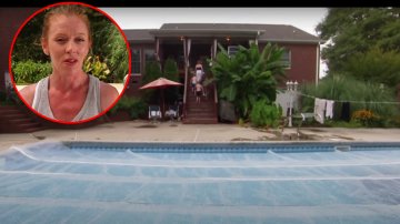 Living In A Big Mansion But A Woman Still Washes Her Kids’ Clothes In The Pool, Workouts At Sports Shop