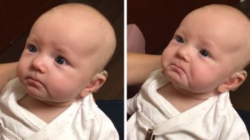 Baby Born Deaf Got Emotional Hearing Her Parents For The First Time