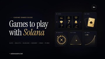 What games can you find at an online casino using Solana?