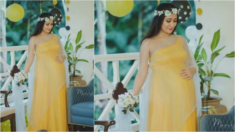 "K.G.F" Star Yash's Wife Radhika Pandit Shines In A Yellow Dress At Bee-Themed Baby Shower