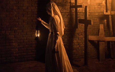 A still from The Nun. Image via Twitter