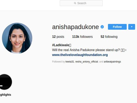 Anisha Padukone Updates Her Instagram Status As “#Ladkiwale”