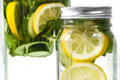 Cucumber Lemon And Mint Detox Water