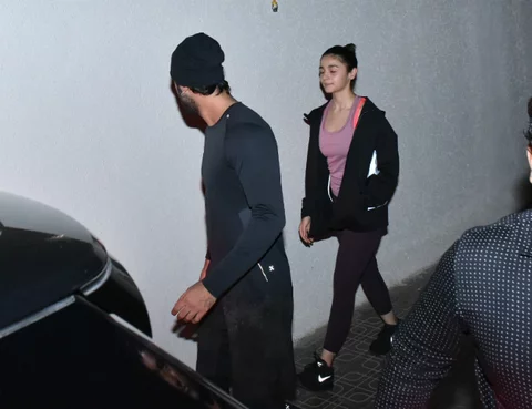 Ranbir Kapoor Alia Bhatt Spotted In Gym Outfits 2