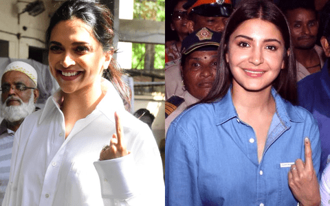 Deepika Padukone And Anushka Sharma Cast Vote