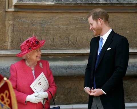 Queen Elizabeth With Prince Harry