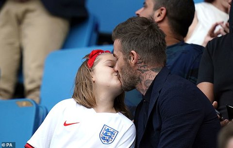 David Beckham And Daughter