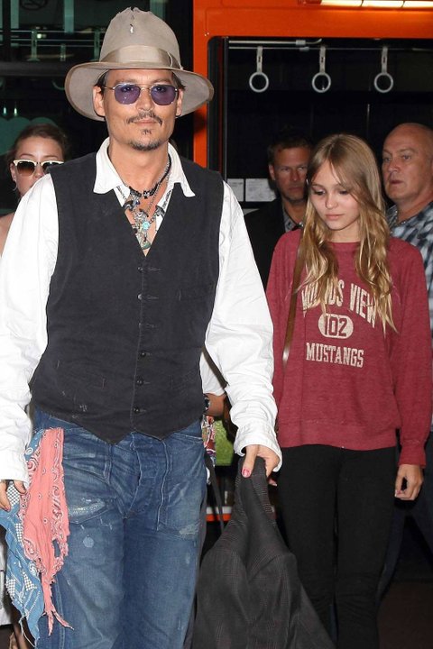 Johnny Depp And Lily Rose Depp