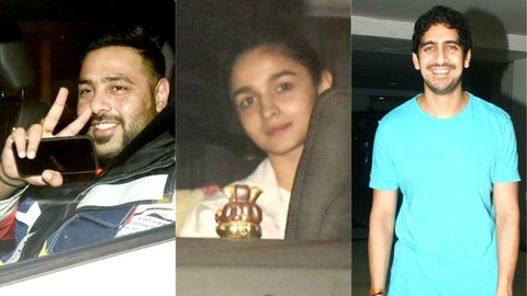 Alia Bhatt Ayan Mukerji And Badshah Get Clicked At