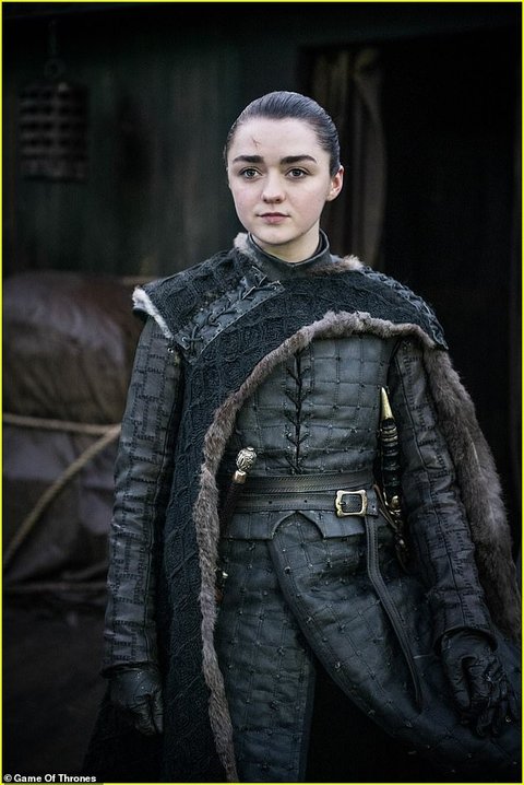 Maisie Williams as Arya Stark in 