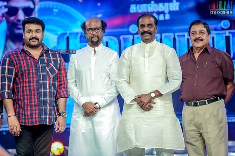 Rajinikanth Mohanlal Shankar Suriya At The Kaappaa