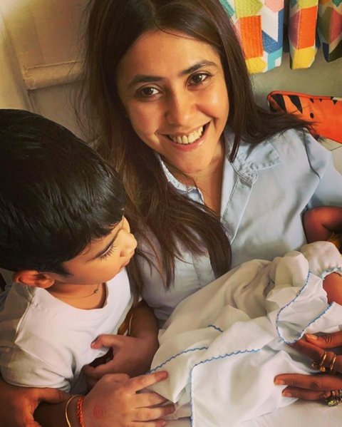 Ekta Kapoor With Son Ravie And Lakshya