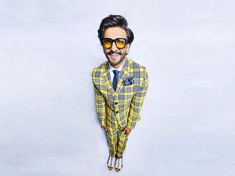 ranveer singh chequered suit