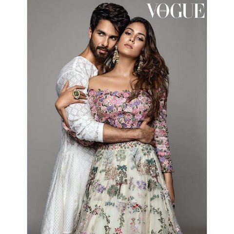 Shahid Kapoor Mira Rajput Are A Match Made In Heaven On Vogue Magazine Starbiz Com