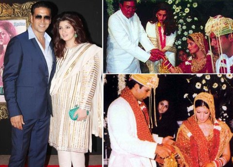 Akshay Kumar and Twinkle Khanna wedding