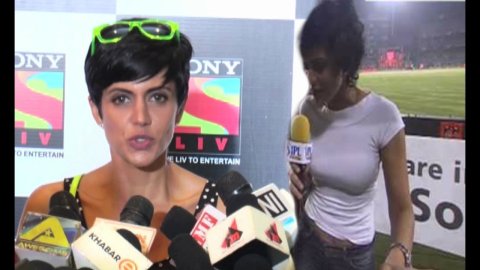 Mandira Bedi on cricket show
