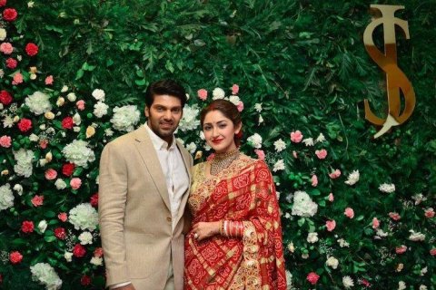 Aryasayyeshaa Chennaireception Twitter 1138