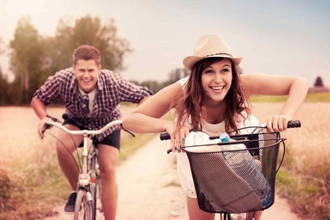 Couple On Bike Compressed