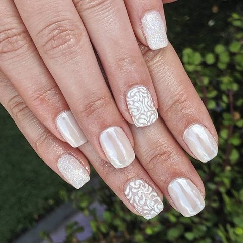 Bridal Nail Art Foxyclaws Cancer Compressed