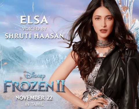 Shruti Haasan will dub Queen Elsa's voice in Tamil version of Frozen 2