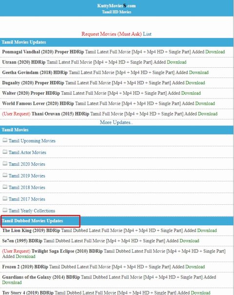 tamil dubbed movies free download sites