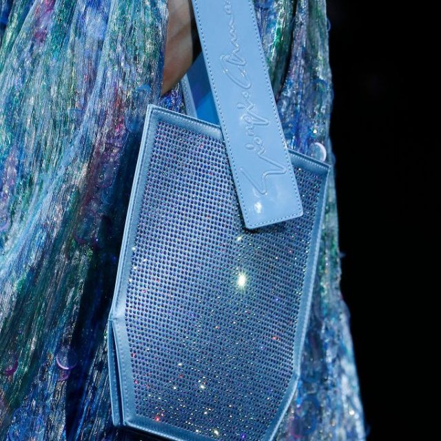 Bag Detail At The Giorgio Armani Show During Milan