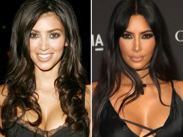 Kim K Then Now Inset Getty 810x610
