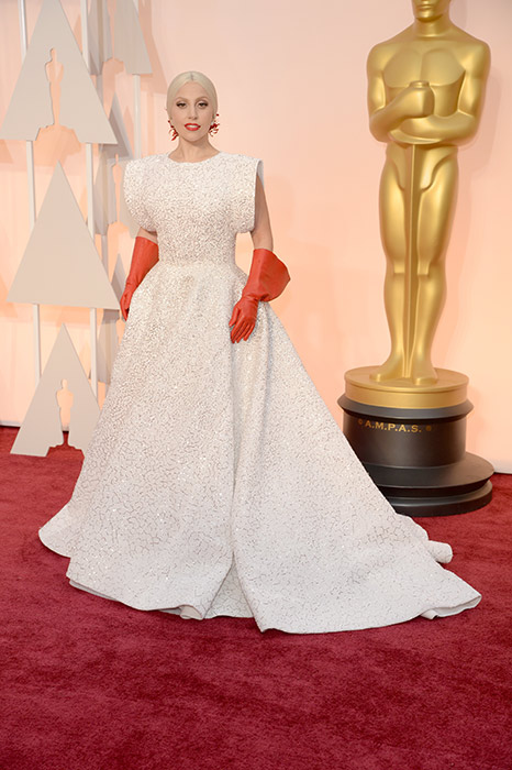 3 Lady Gaga Oscars 2015 Gloves A