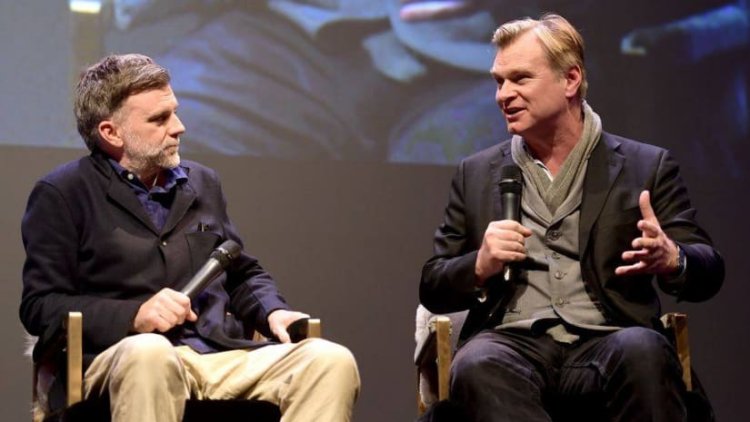 Christopher Nolan (right) and Paul Thomas Anderson (left). Image from Facebook