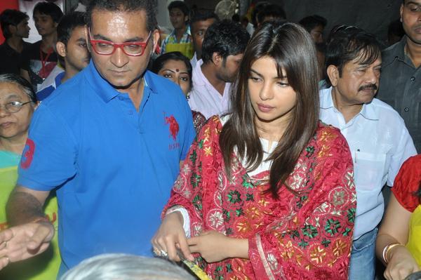 Priyanka Chopra At Durga Puja