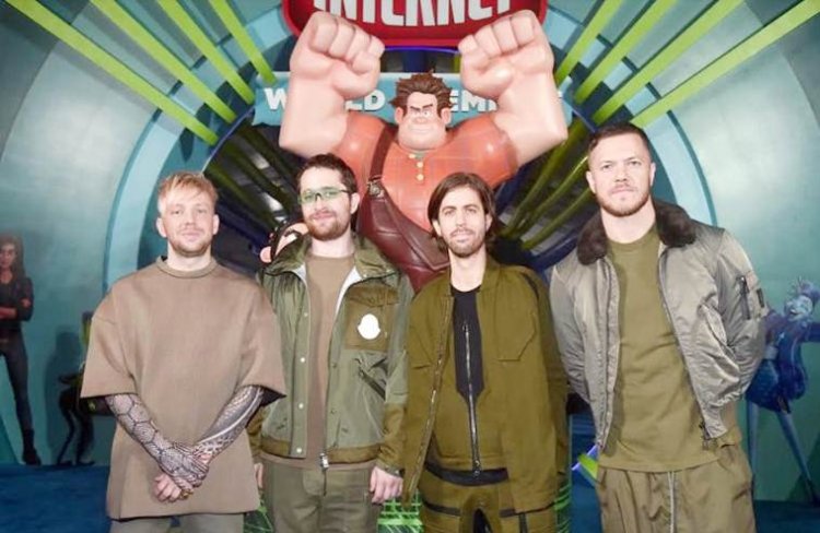 The Universal Music Group Imagine Dragons looks so cool at the premiere