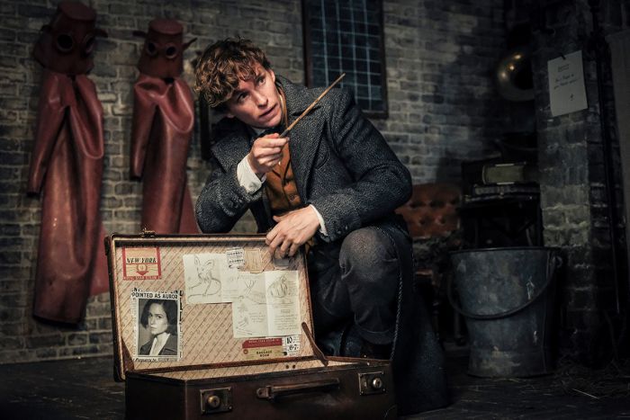 Colour still of Eddie Redmayne in 2018 film Fantastic Beasts: The Crimes of Grindelwald.