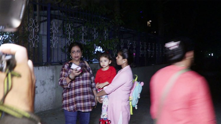 Neelima Azim, mother of Shahid Kapoor, and her granddaughter Misha