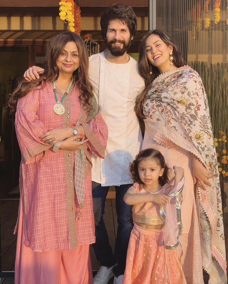 Misha Kapoor and her family on Diwali