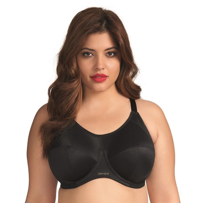 Energise Black Sports Bra 1