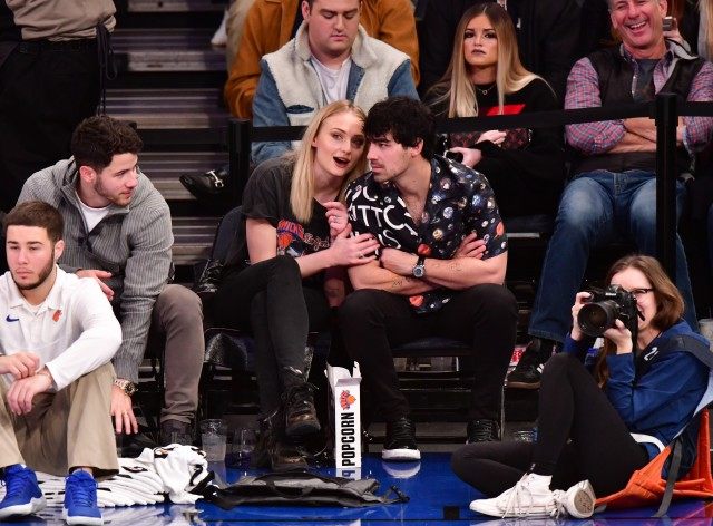 Nick Jonas Joe Jonas Sophie Turner Basketball Game