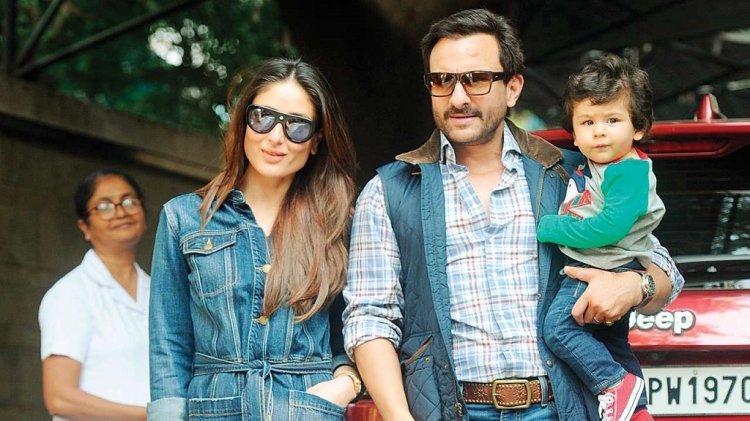 Kareena Kapoor Khan With Saif Ali Khan And Taimur
