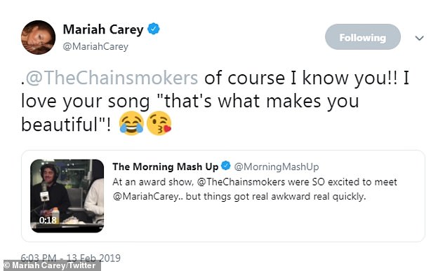 Mariah Carey Troll The Chainsmokers