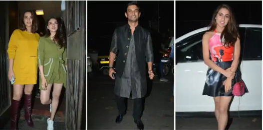 Sushant Singh Rajput , Surveen Chawla, Sara Ali Khan, and Adita Rao Hydari came to the song launch of the 1st music video of Namrata Purohit