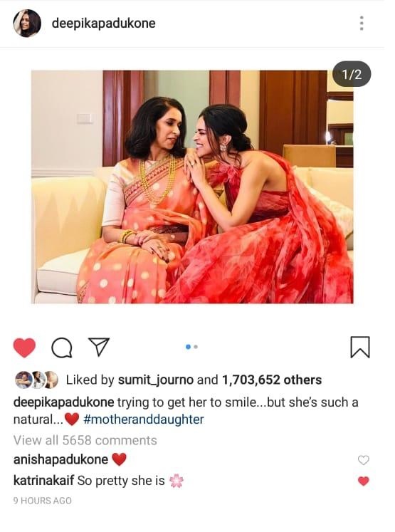 Katrina Leaves Sweet Comment On Deepika Post