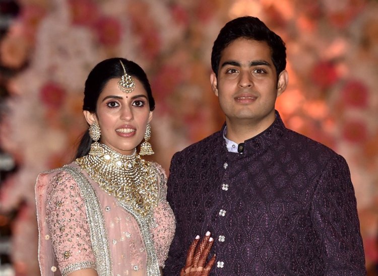 Akash Ambani Shloka Mehta New Indian Express 2