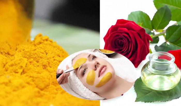 Gram Flour With Rose Water