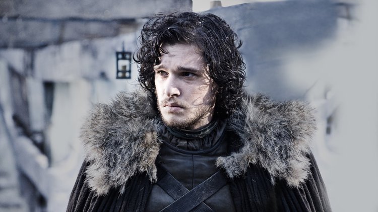 Jon Snow keeps the original hair style as in Game Of Thrones.
