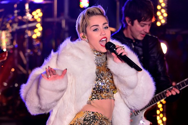 Miley Cyrus in sequins and sparkles outfits