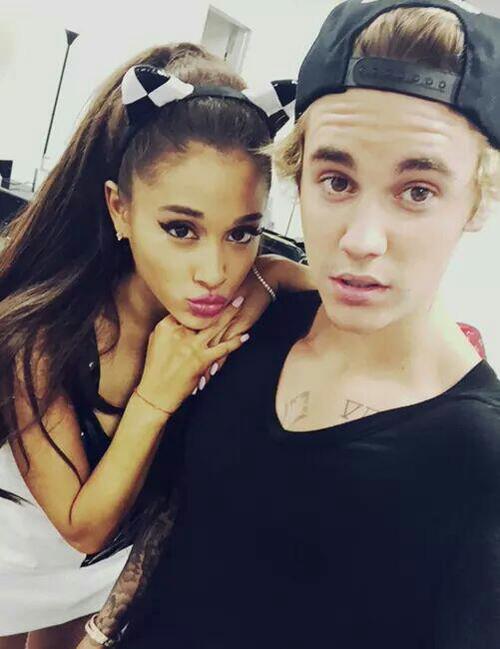Justin Bieber And Ariana Grande Making Music Toget