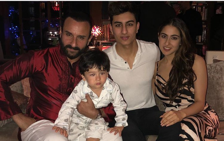 Saif Ali Khan And His Children Sara Ibrahim Taimur