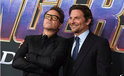 Robert Downey Jr., pictured with Bradley Cooper