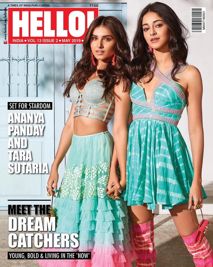Ananya Panday Tara Sutaria Shine On Hello Magazine Indias Cover Shoot
